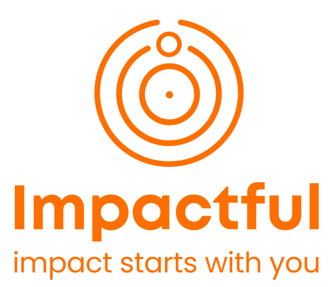 Impactful logo with the tagline: impact starts with you